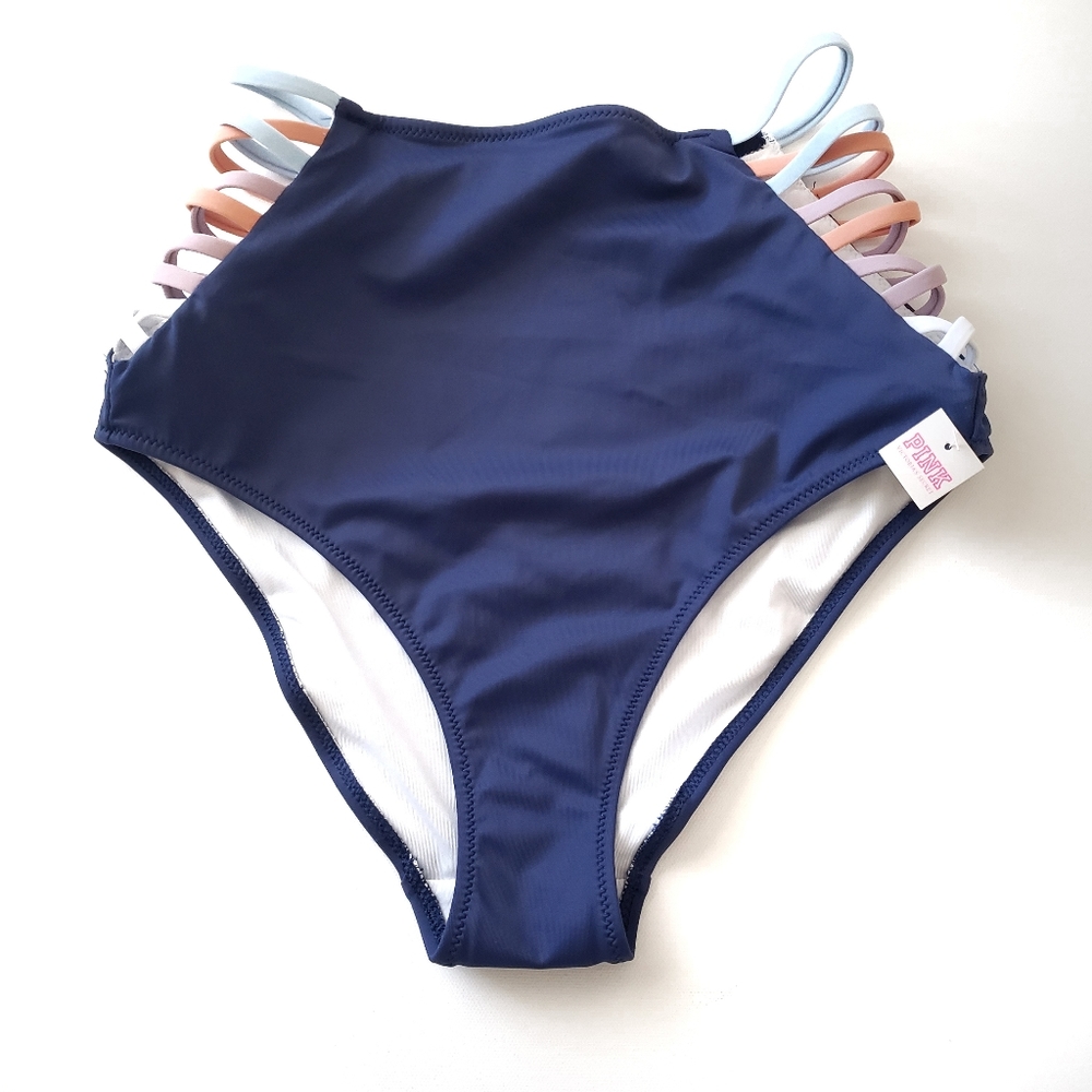 PINK Victoria's Secret Sienna Ribbed Bikini Bottom Small